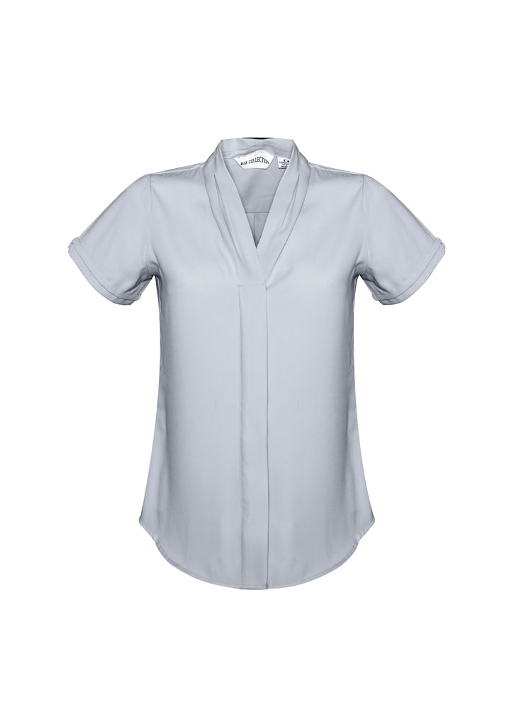S628LS - Biz Collection - Womens Madison Short Sleeve Shirt | Silver Mist