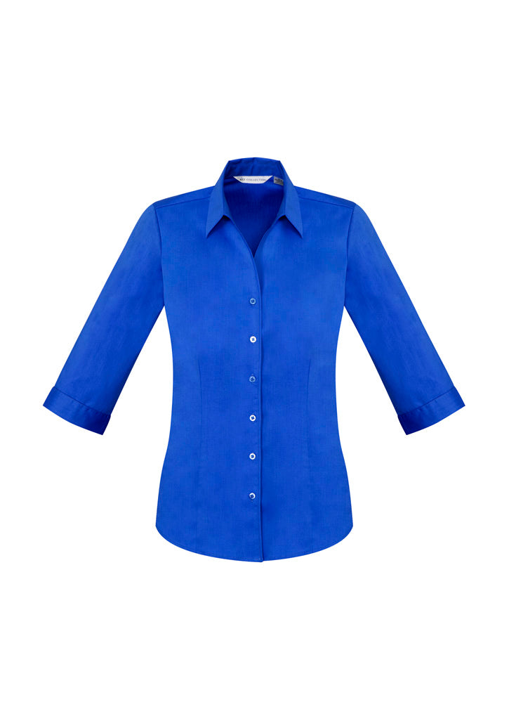S770LT - Biz Collection - Womens Monaco 3/4 Sleeve Shirt | Electric Blue