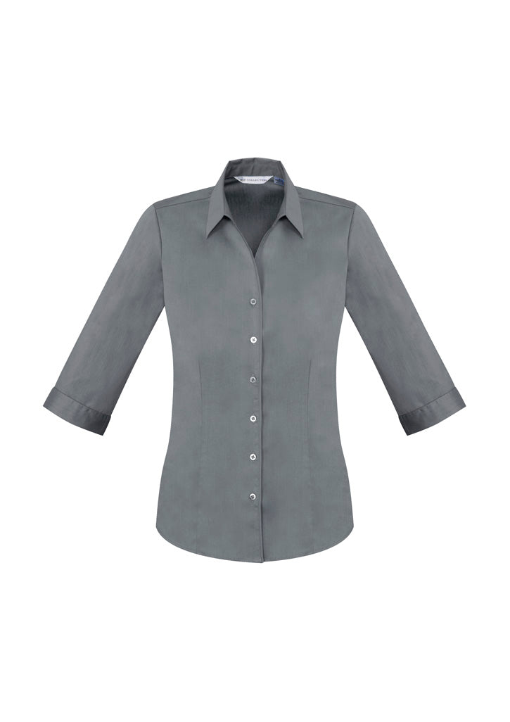 S770LT - Biz Collection - Womens Monaco 3/4 Sleeve Shirt | Platinum