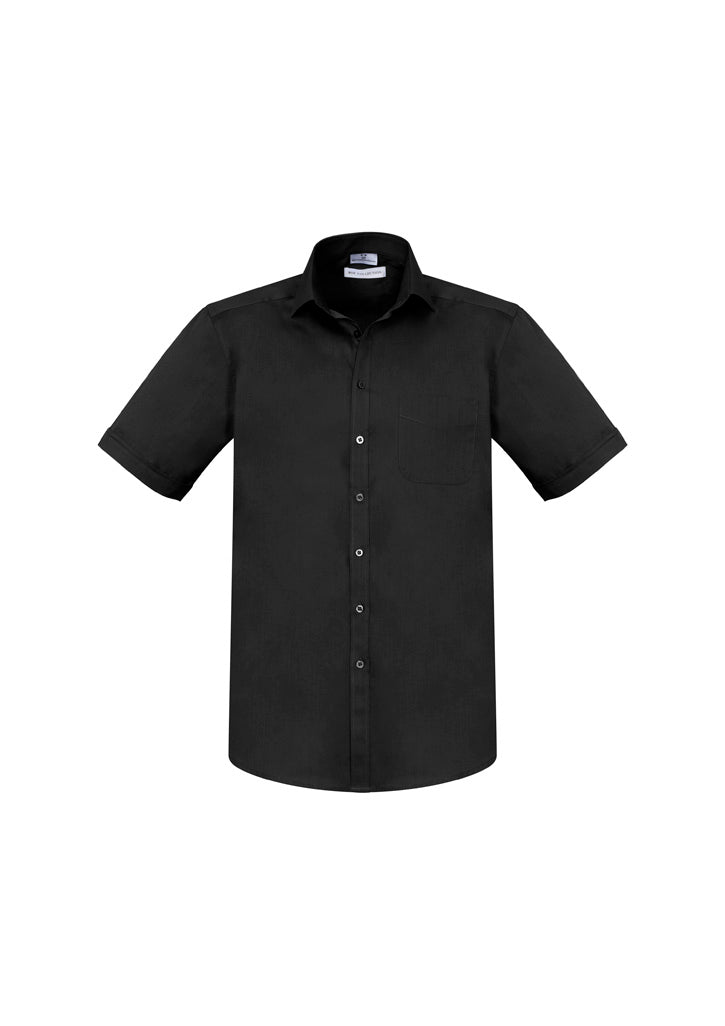 S770MS - Biz Collection - Mens Monaco Short Sleeve Shirt | Black