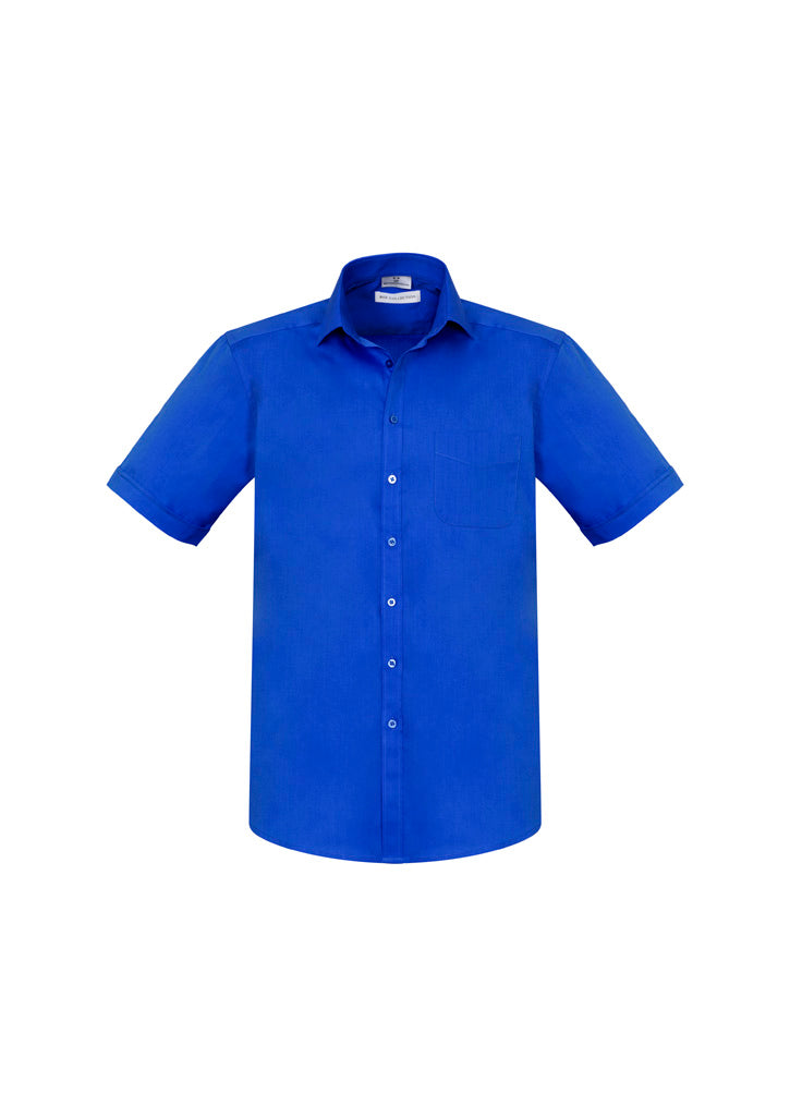 S770MS - Biz Collection - Mens Monaco Short Sleeve Shirt | Electric Blue