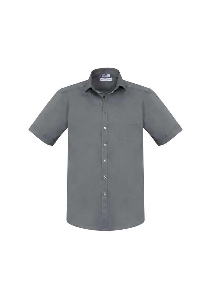 S770MS - Biz Collection - Mens Monaco Short Sleeve Shirt | Platinum