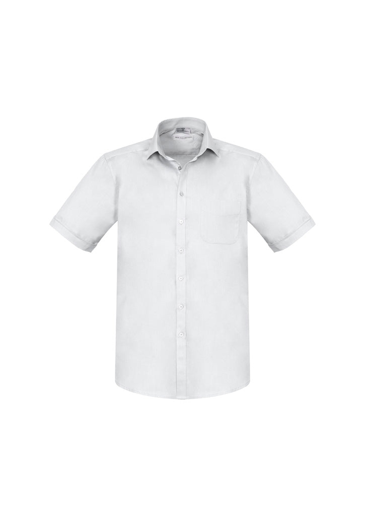 S770MS - Biz Collection - Mens Monaco Short Sleeve Shirt | White