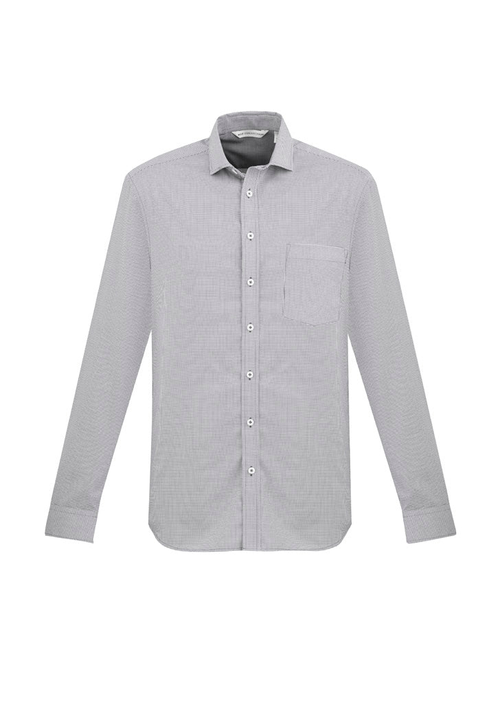 S910ML - Biz Collection - Mens Jagger Long Sleeve Shirt | Silver