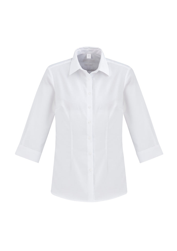 S912LT - Biz Collection - Womens Regent 3/4 Sleeve Shirt | White