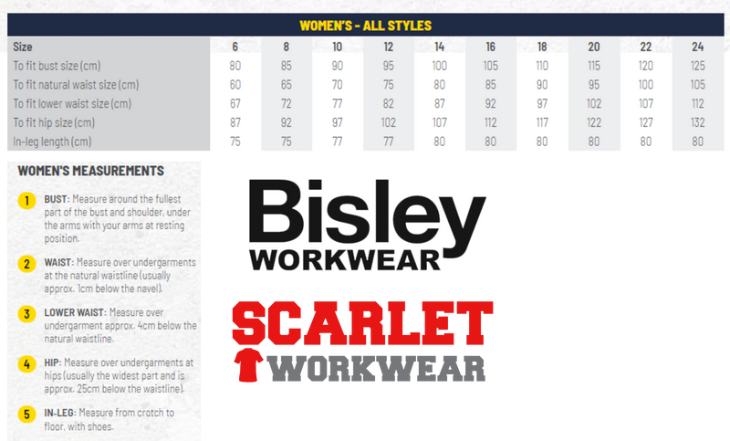BCL6066T - Bisley - Hi-Vis Ladies Cotton Drill Overall - Biomotion taping