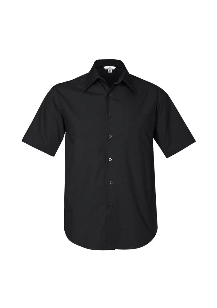 SH715 - Biz Collection - Mens Metro Short Sleeve Shirt | Black