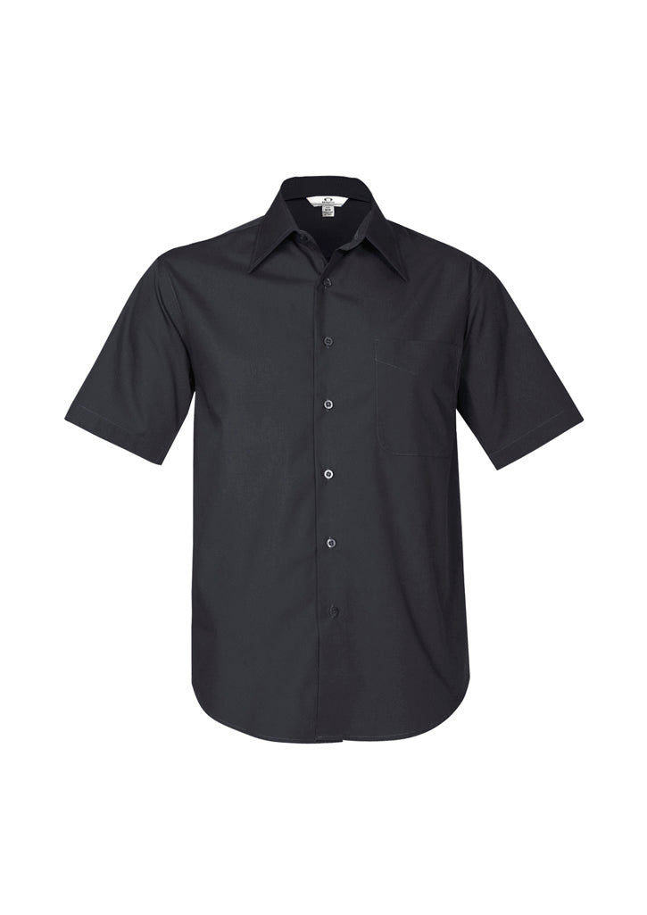 SH715 - Biz Collection - Mens Metro Short Sleeve Shirt | Charcoal