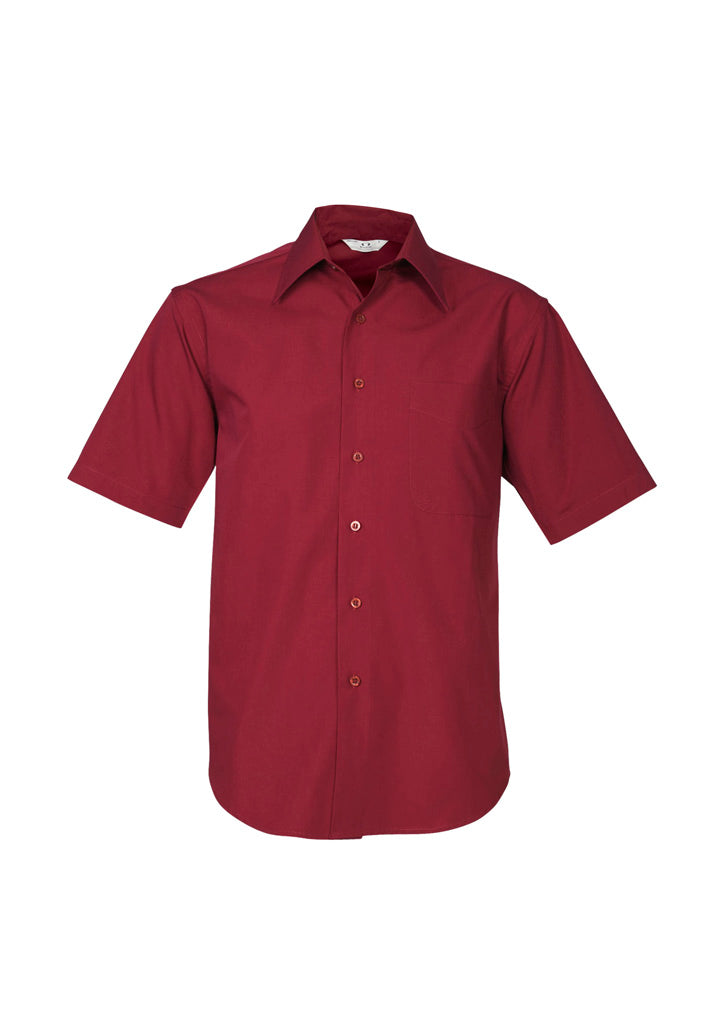 SH715 - Biz Collection - Mens Metro Short Sleeve Shirt | Cherry