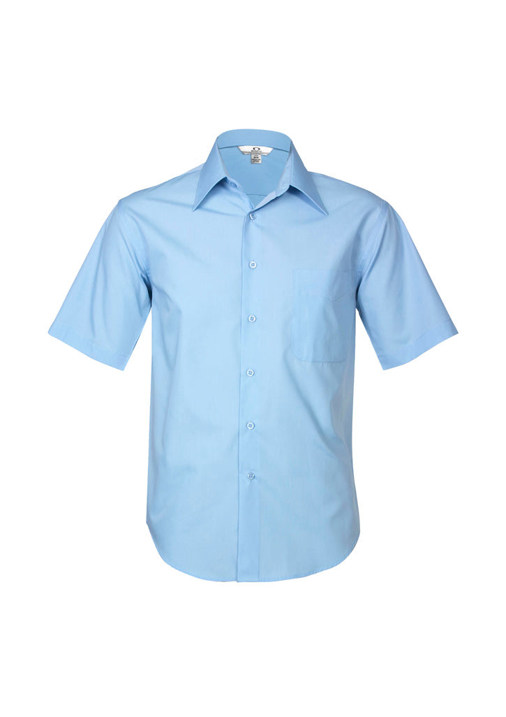 SH715 - Biz Collection - Mens Metro Short Sleeve Shirt | Sky