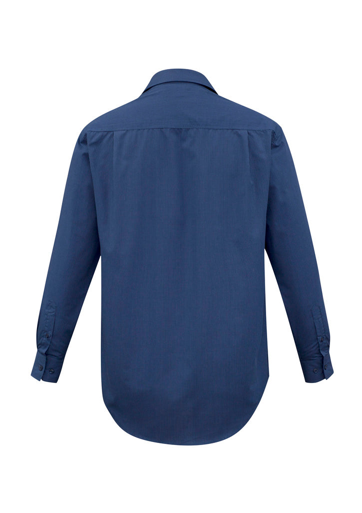 SH816 - Biz Collection - Mens Micro Check Long Sleeve Shirt