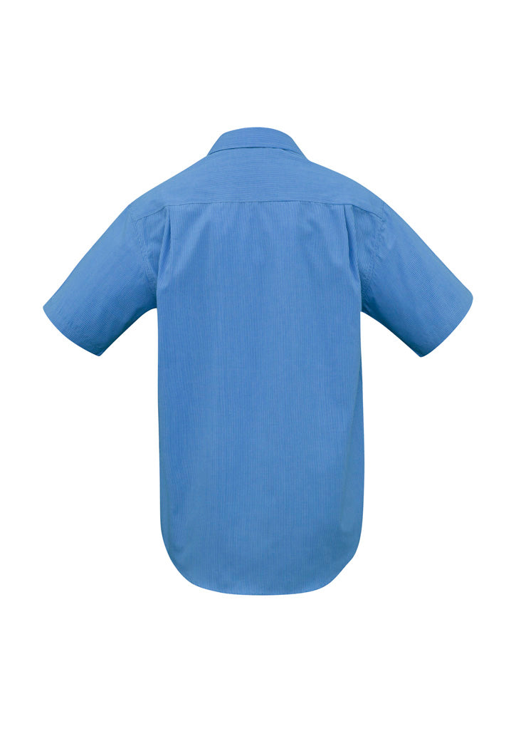 SH817 - Biz Collection - Mens Micro Check Short Sleeve Shirt