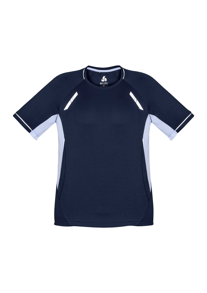 T701MS - Biz Collection - Mens Renegade Tee | Navy/White/Silver