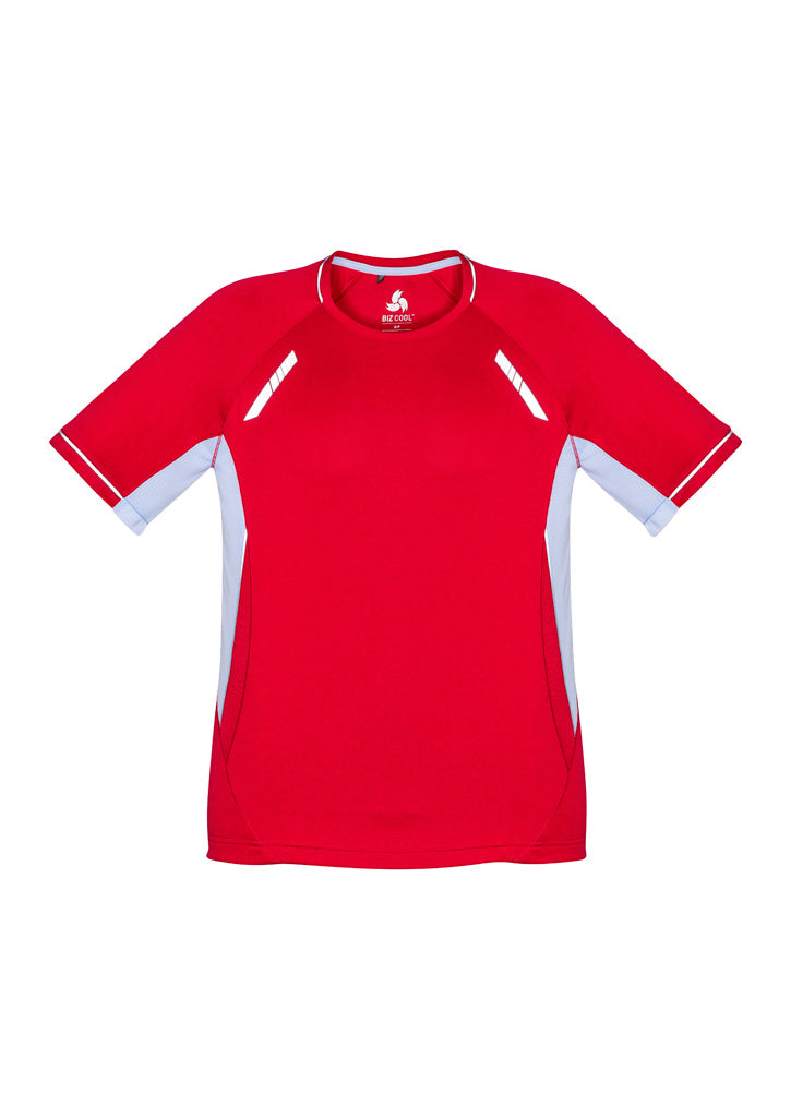 T701MS - Biz Collection - Mens Renegade Tee | Red/White/Silver