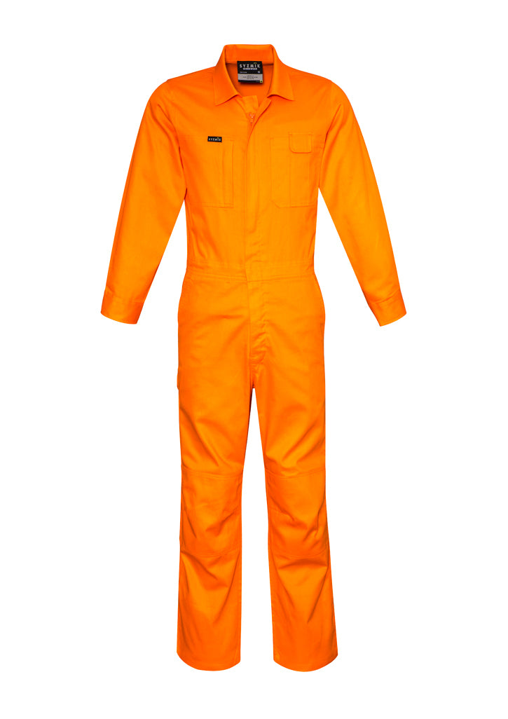 ZC560 - 100% Cotton Lightweight Overalls - White only on clearance - 190gsm | Orange