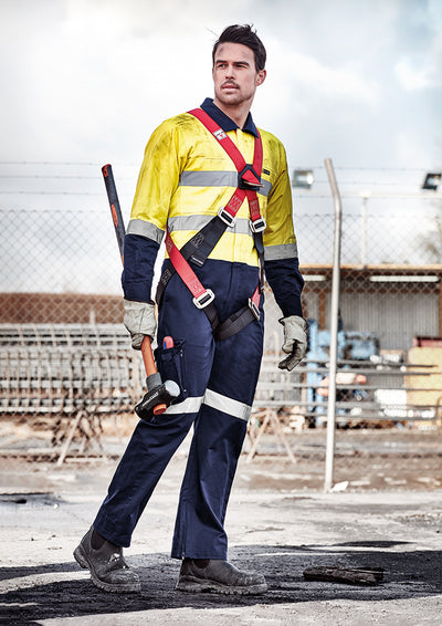ZC804 - Syzmik - Hi-Vis Men's Rugged Cooling Taped Overall (Day/Night)