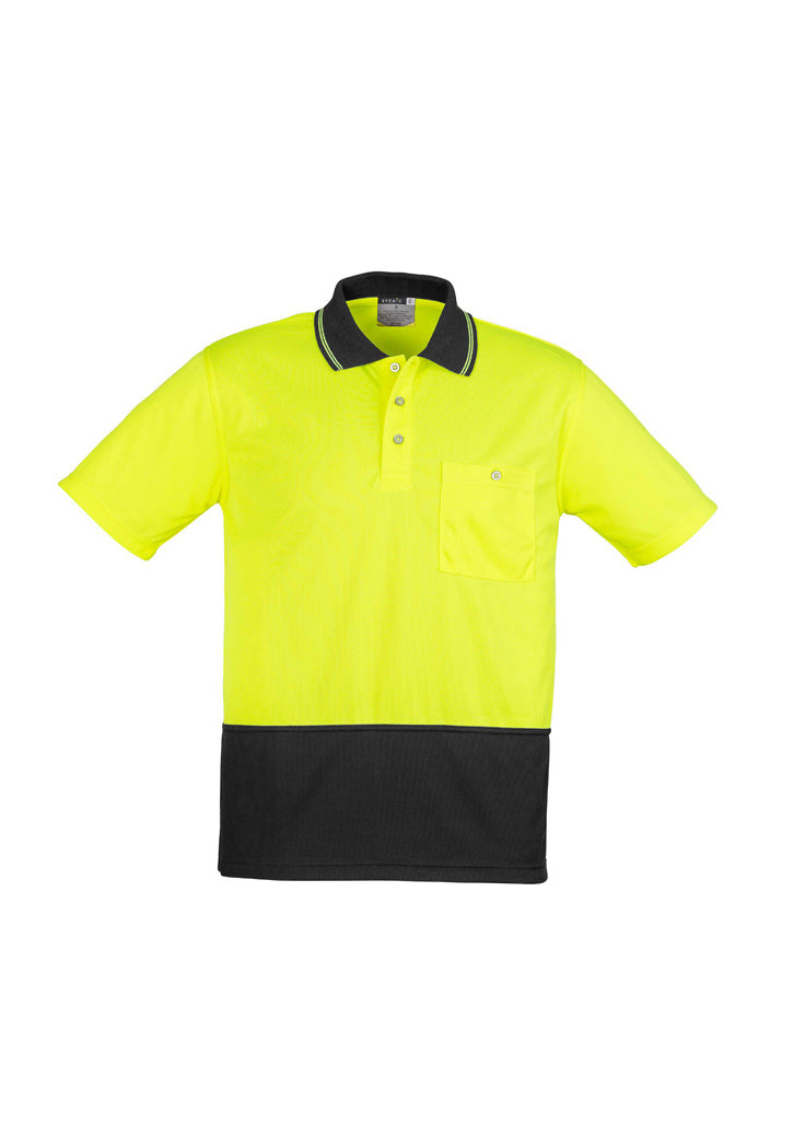 ZH231 - Syzmik - Unisex Hi Vis Basic Spliced Polo - Short Sleeve | Yellow/Black