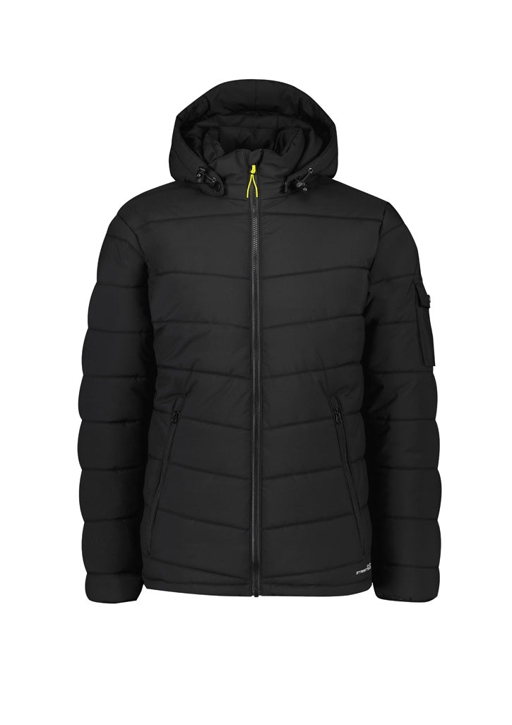 ZJ240 - Syzmik - Unisex Streetworx Hooded Puffer Jacket | Black