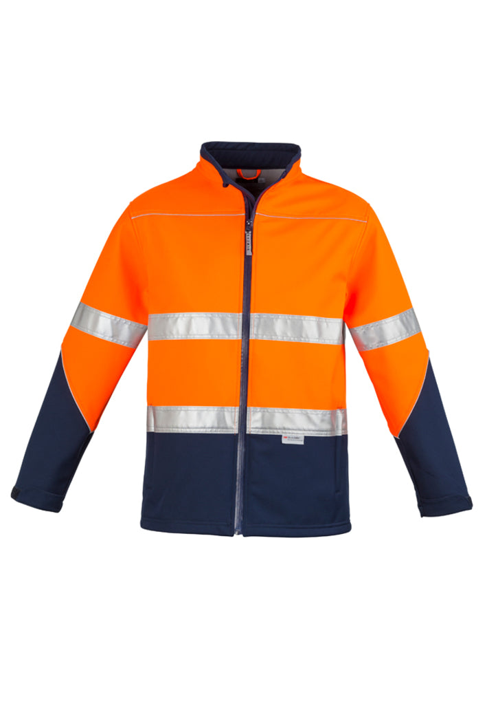 ZJ353 - Syzmik - Unisex Hi Vis Soft Shell Jacket | Orange/Navy