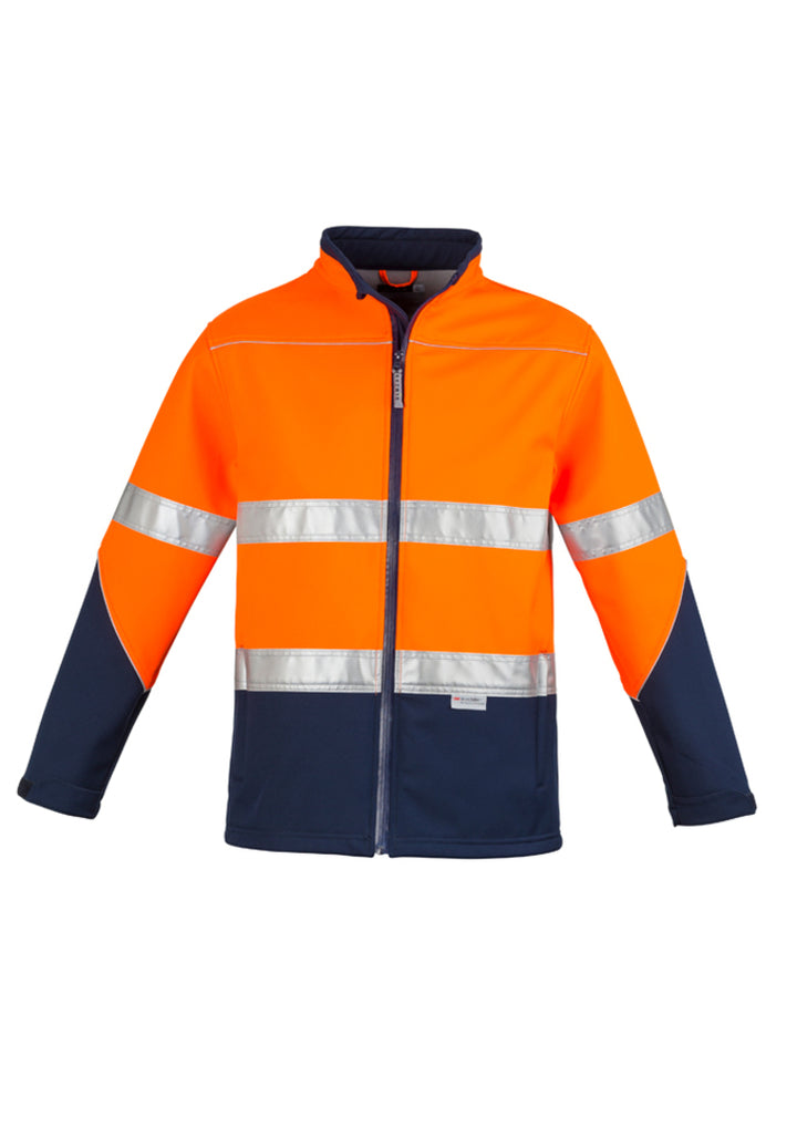 ZJ353 - Syzmik - Unisex Hi Vis Soft Shell Jacket | Orange/Navy