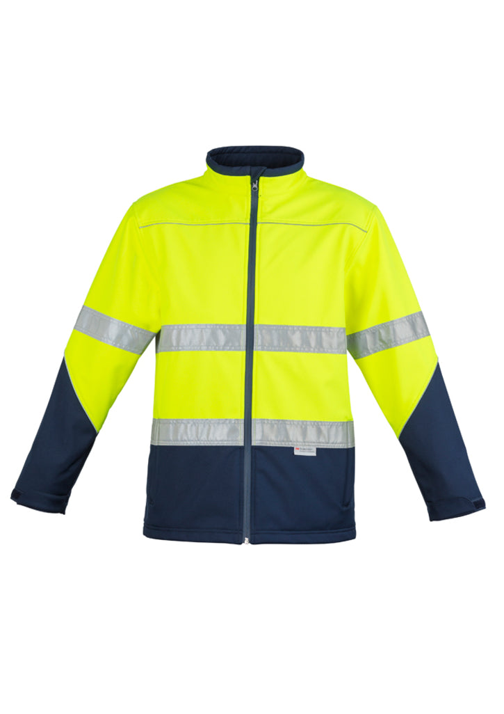 ZJ353 - Syzmik - Unisex Hi Vis Soft Shell Jacket | Yellow/Navy