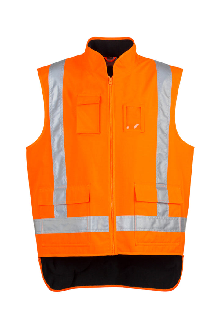 ZJ356 - Syzmik - Fleece Lined Hi Vis Vests | TTMC-W Orange
