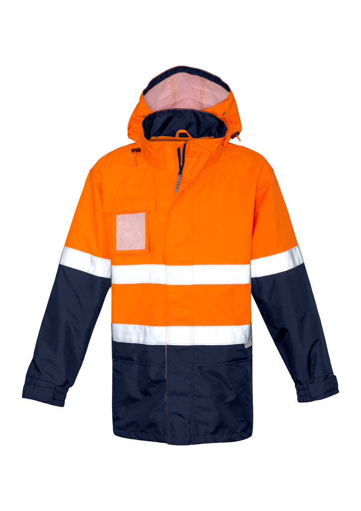 ZJ357 - Syzmik - Mens Ultralite Waterproof Jacket | Orange/Navy