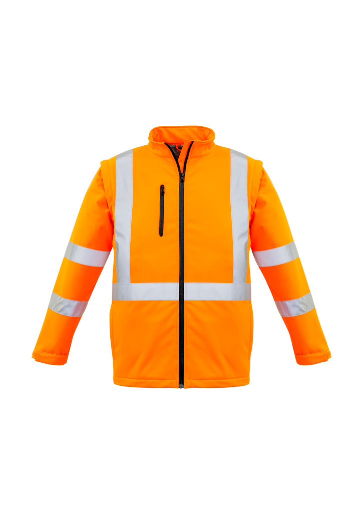 ZJ680 - Syzmik - Unisex Hi Vis 2 in 1 X Back Soft Shell Jacket | Orange