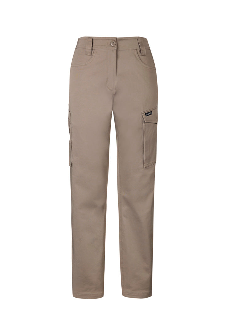 ZP730 - Syzmik - Women's Essential Basic Stretch Cargo Pant | Khaki