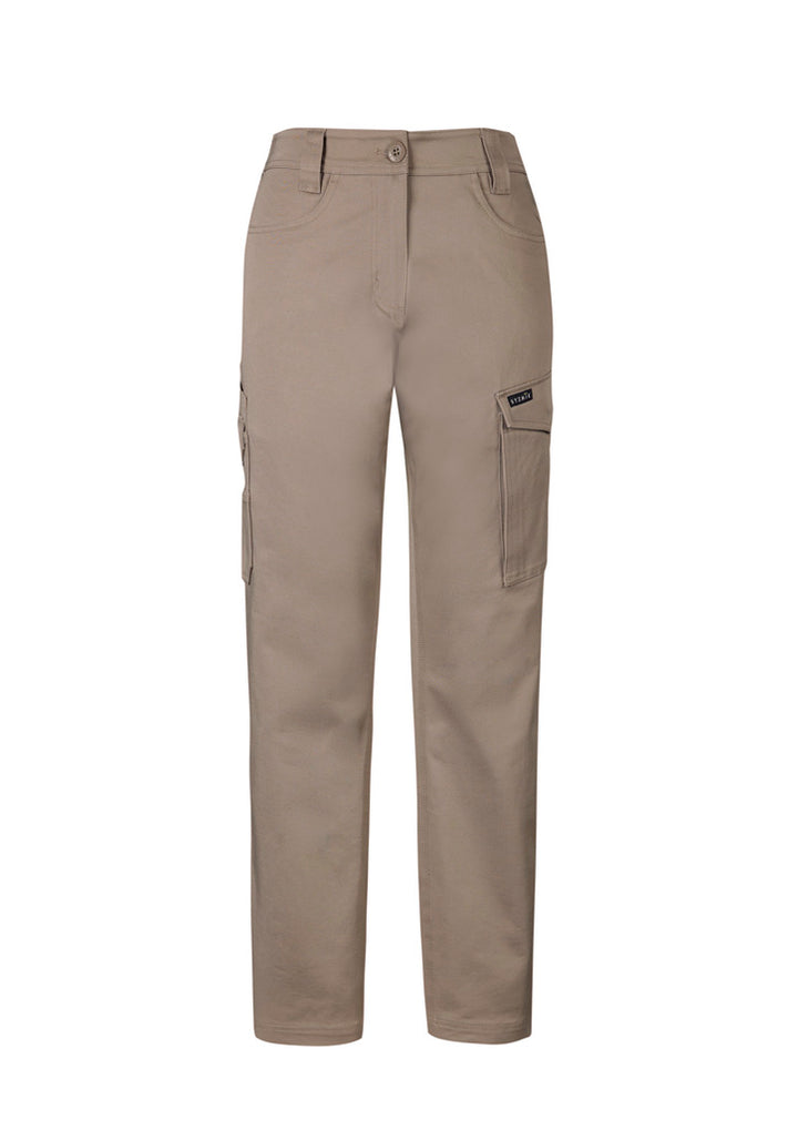 ZP730 - Syzmik - Women's Essential Basic Stretch Cargo Pant | Khaki