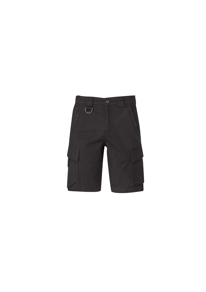 ZS360 - Syzmik - Mens Streetworx Curved Cargo Short | Charcoal