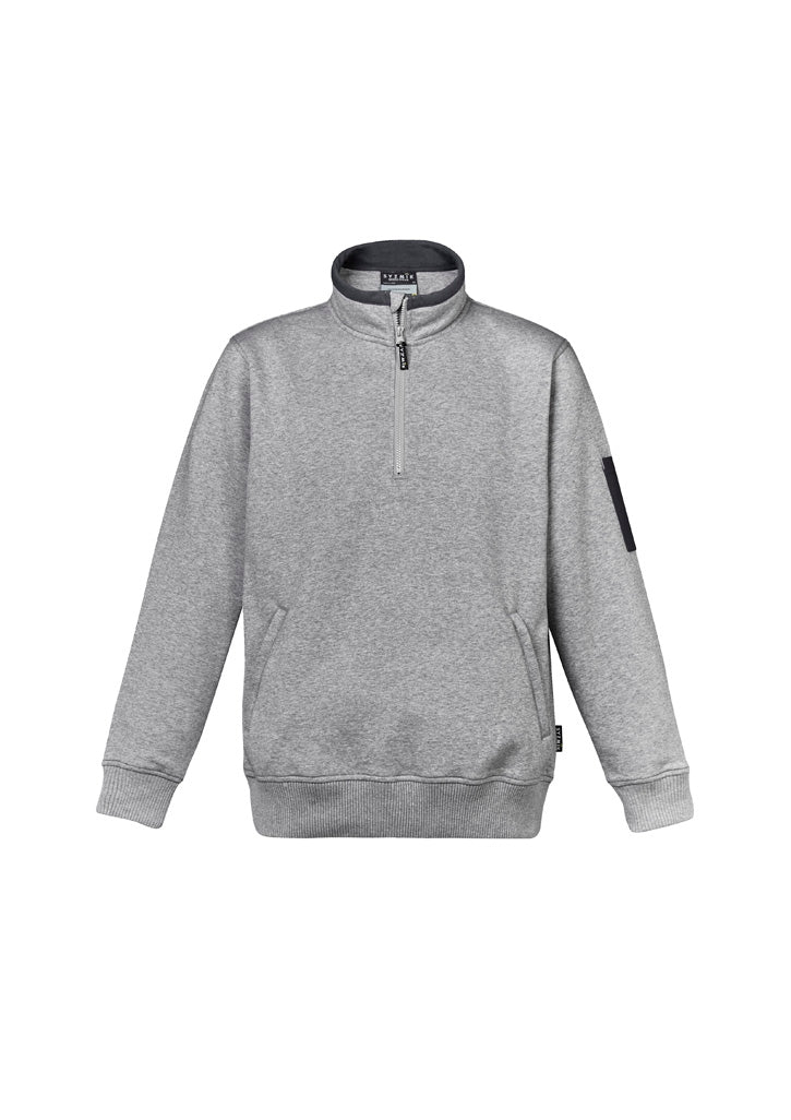 ZT366 - Syzmik - 1/4 zip Sweatshirt - zipped pockets | Grey Marle