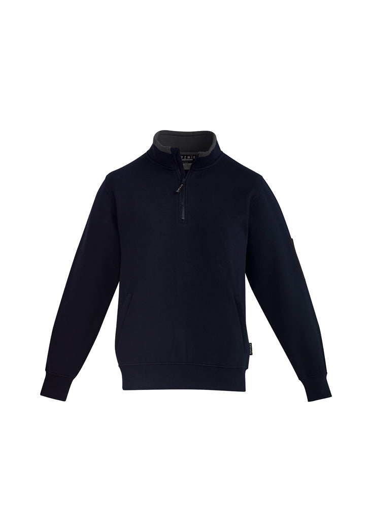 ZT366 - Syzmik - 1/4 zip Sweatshirt - zipped pockets | Navy/Charcoal