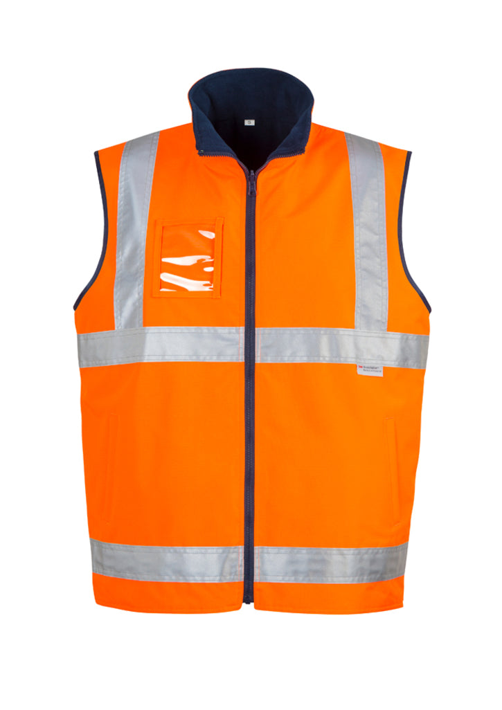 ZV358 - Syzmik - Mens Hi Vis Lightweight Fleece Lined Vest | Orange