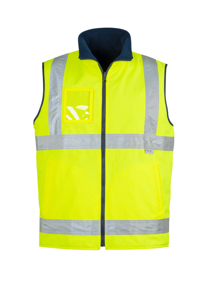 ZV358 - Syzmik - Mens Hi Vis Lightweight Fleece Lined Vest | Yellow