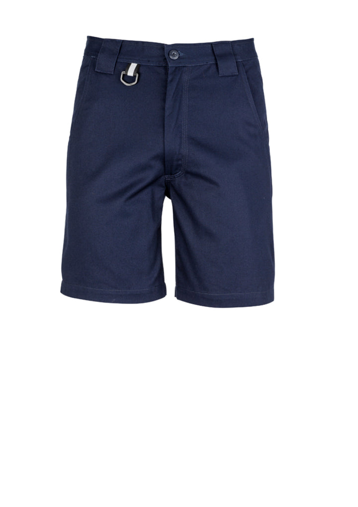 ZW011 - Syzmik - Mens Plain Utility Short | Navy