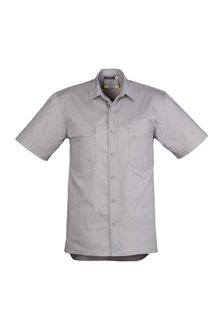 ZW120 - Syzmik - Light Weight Tradie Shirt - Short Sleeve | Grey