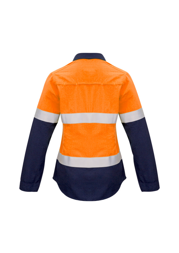 ZW131 - Syzmik - Womens FR Closed Front Hooped Taped Spliced Shirt