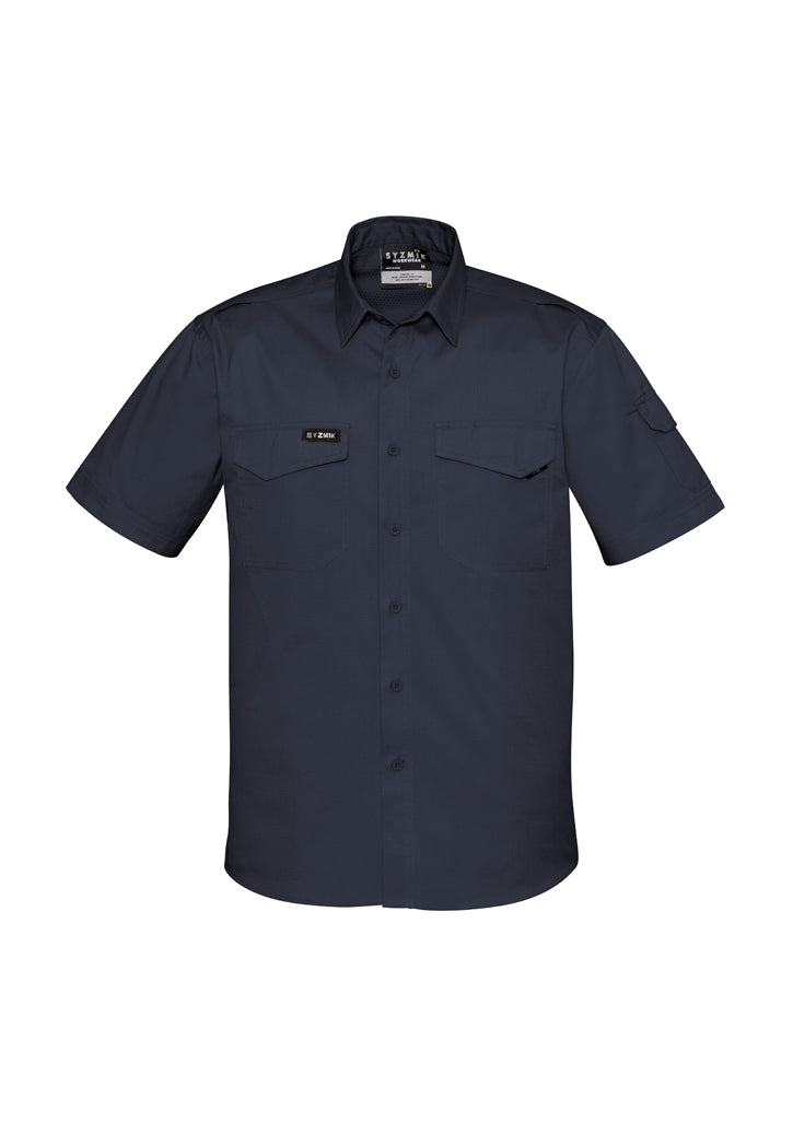 ZW405 - Syzmik - Mens Rugged Cooling S/S Shirt | Charcoal