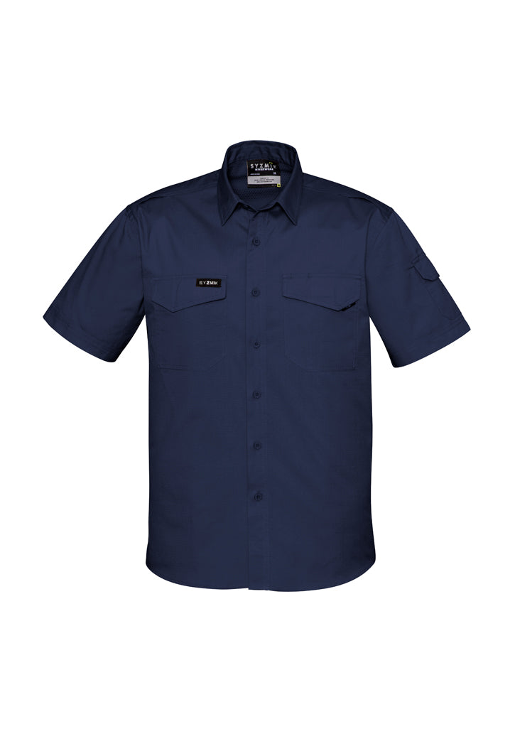ZW405 - Syzmik - Mens Rugged Cooling S/S Shirt | Navy