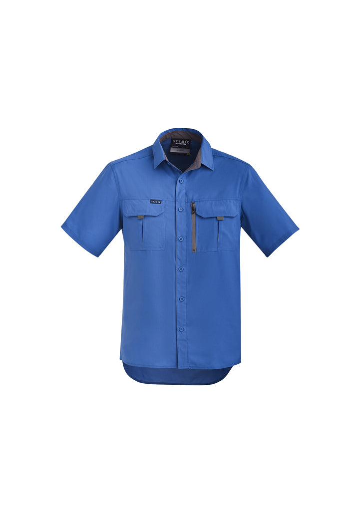 ZW465 - Syzmik - Mens Outdoor S/S Shirt | Blue