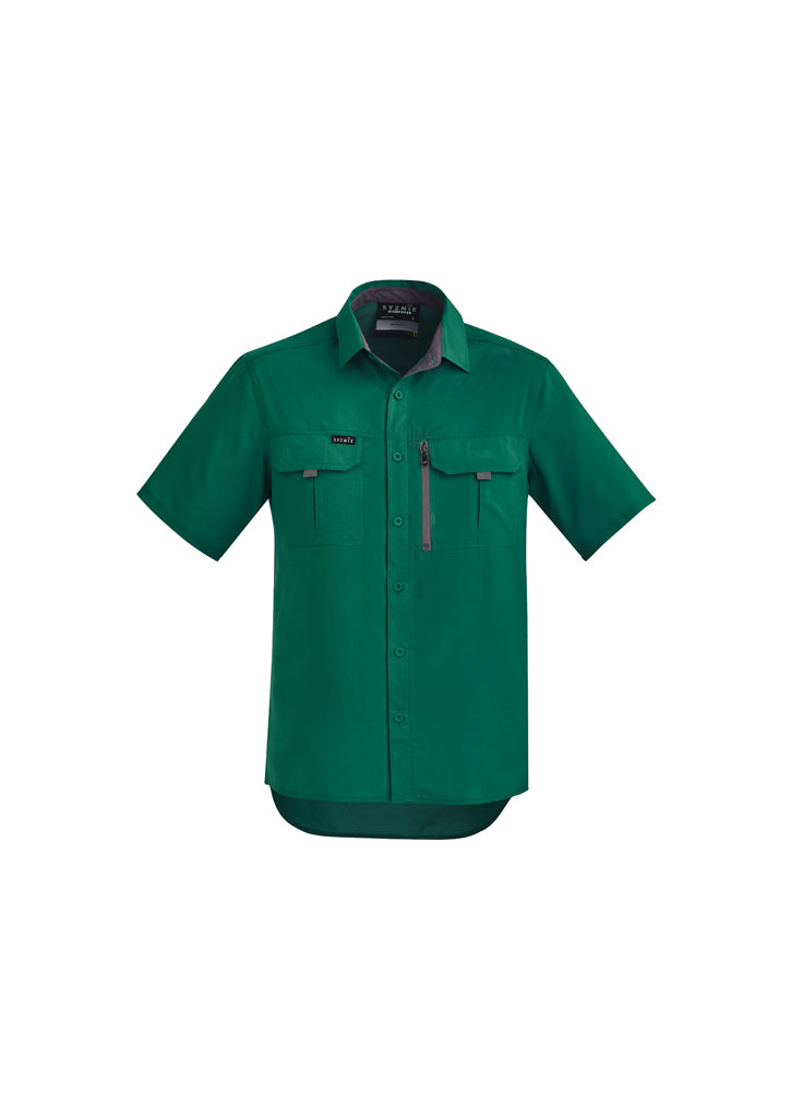 ZW465 - Syzmik - Mens Outdoor S/S Shirt | Green