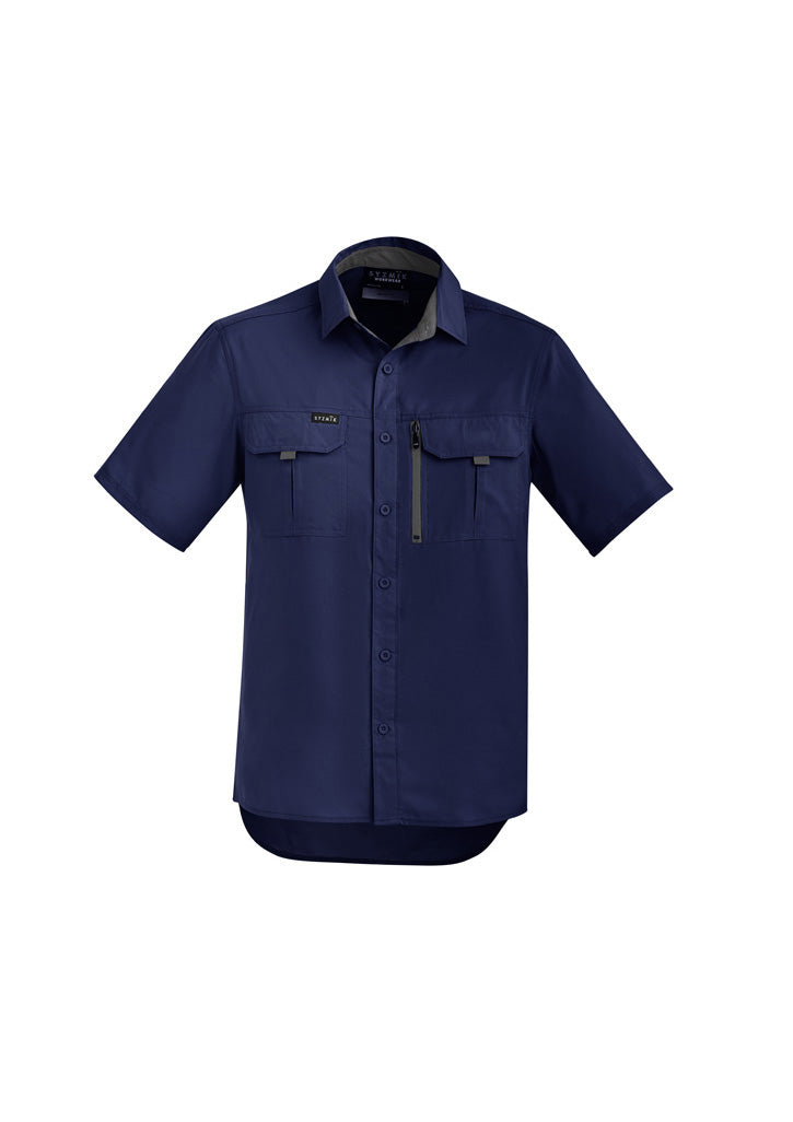 ZW465 - Syzmik - Mens Outdoor S/S Shirt | Navy