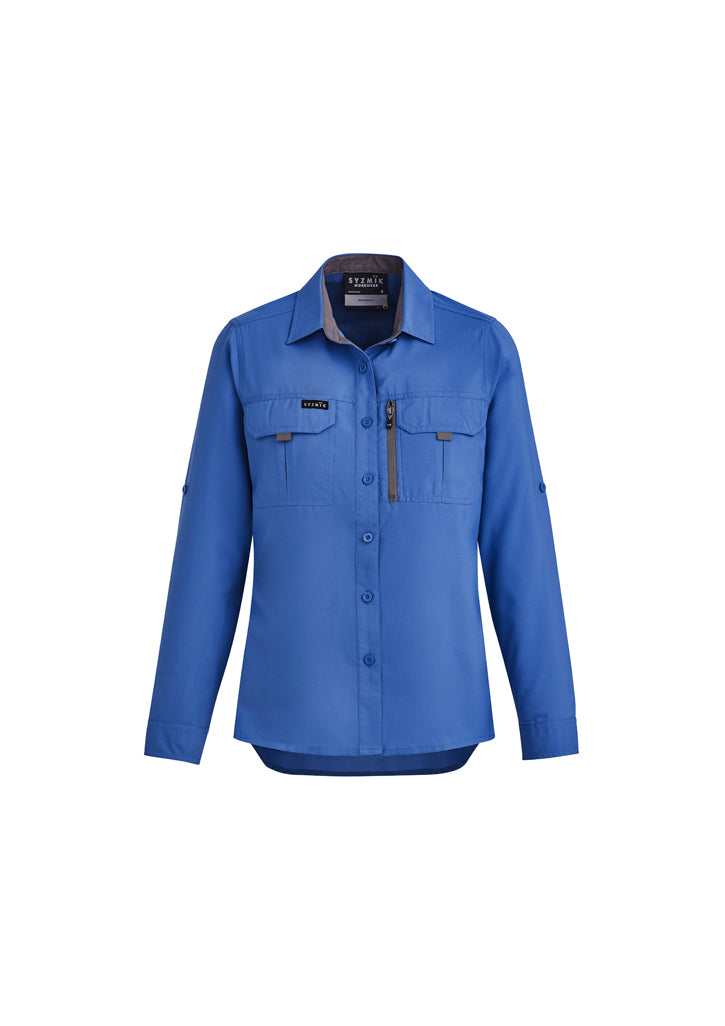 ZW760 - Syzmik - Womens Outdoor L/S Shirt | Blue