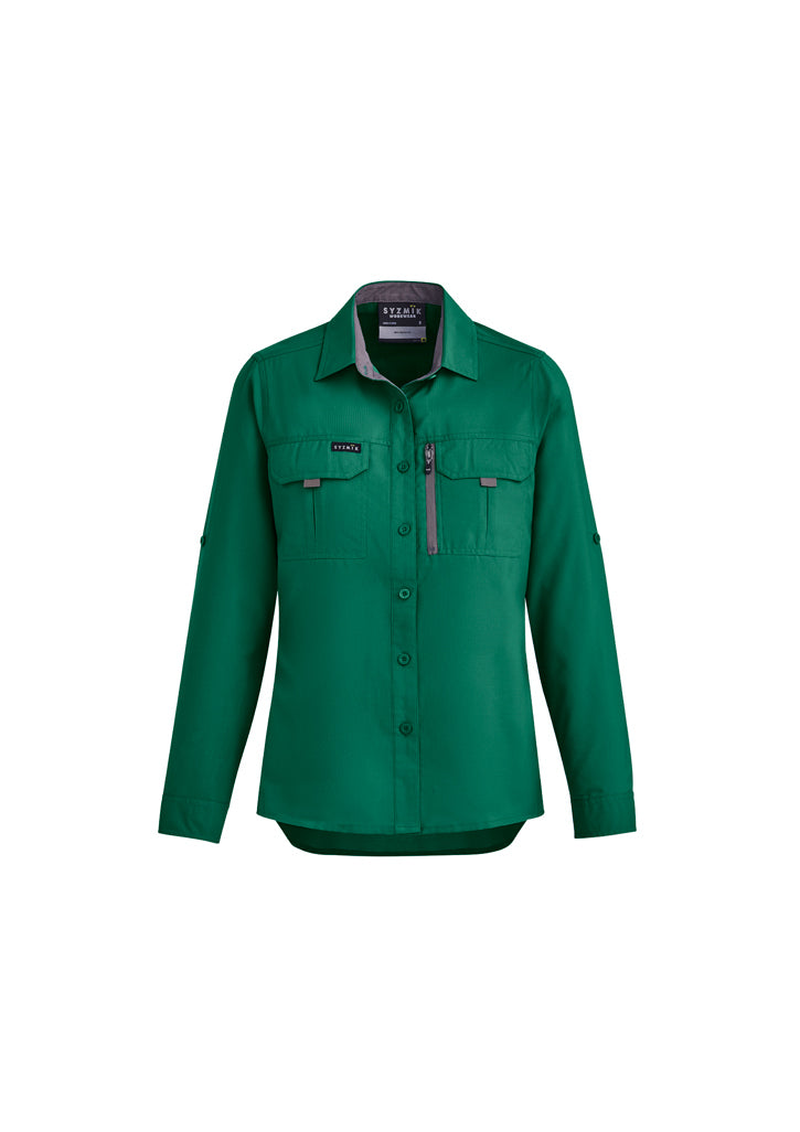 ZW760 - Syzmik - Womens Outdoor L/S Shirt | Green