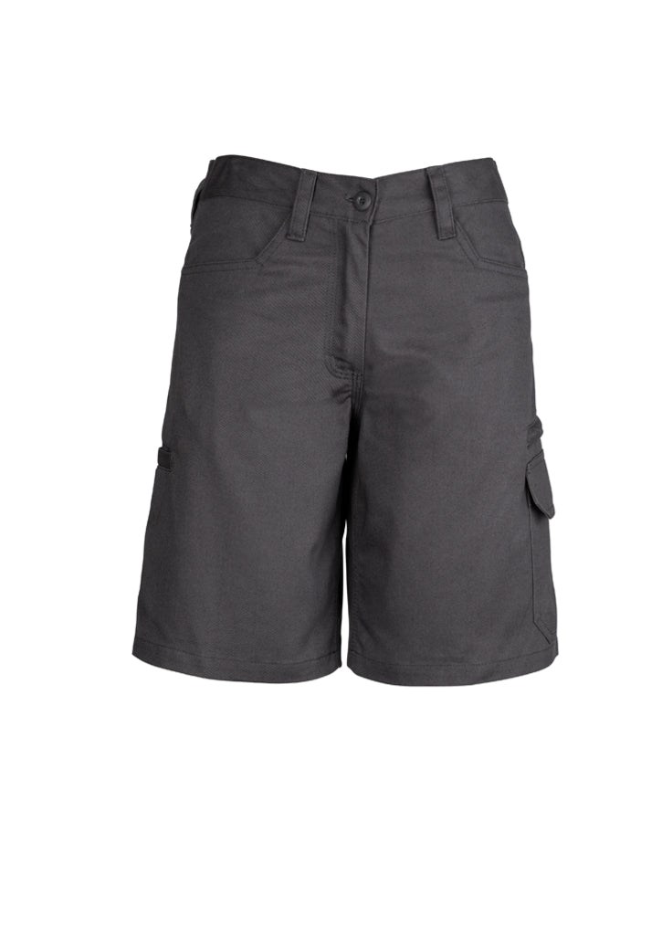 ZWL011 - Syzmik - Women's Plain Utility Short | Charcoal