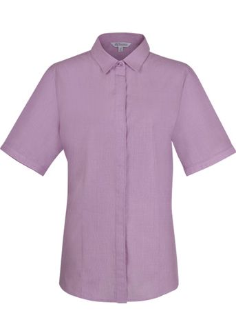 2902S - Aussie Pacific Ladies Grange Check Short Sleeve Shirt