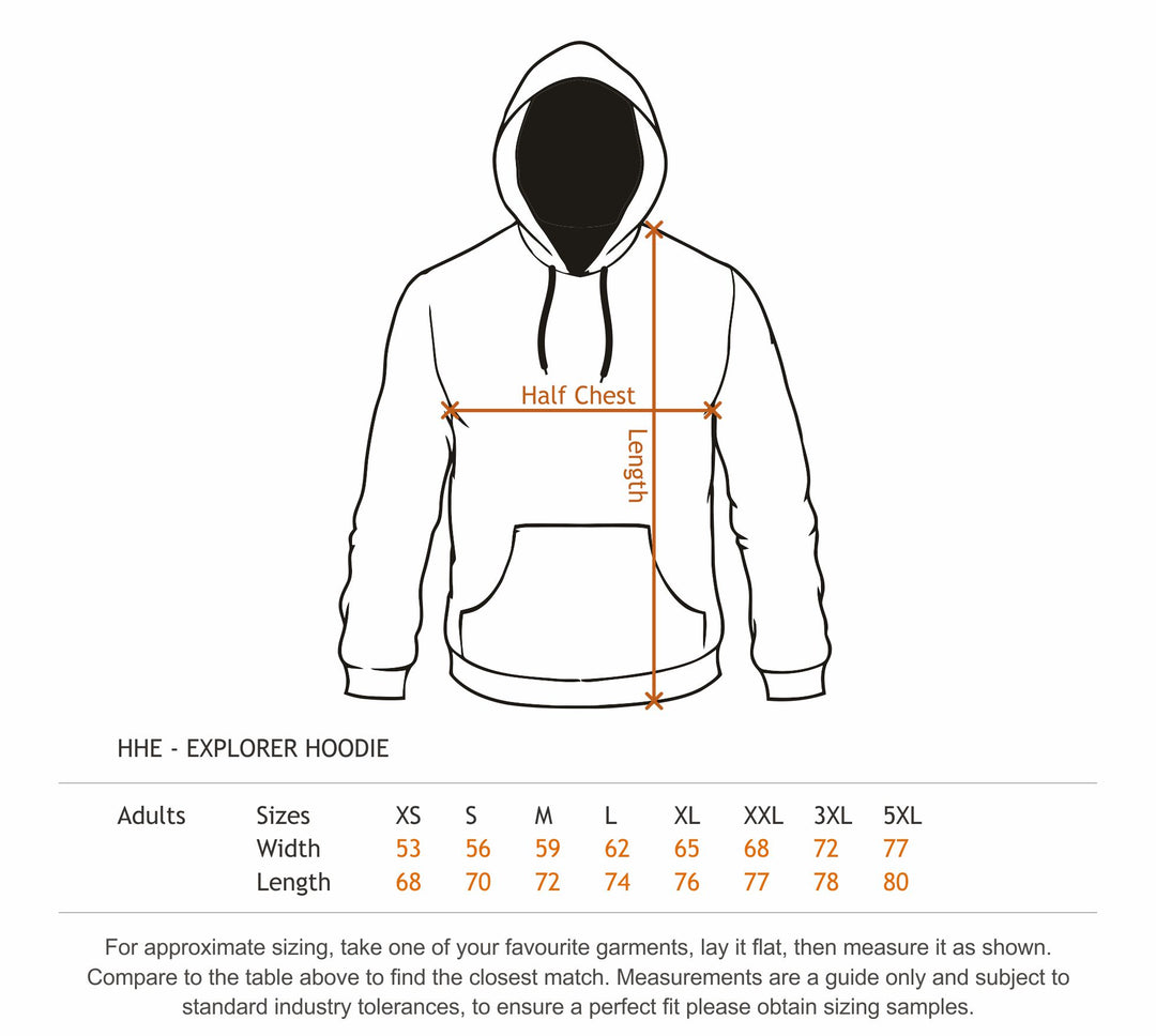 HHE - Cloke - Explorer Hoodie - 450gsm - seriously thick, seriously warm