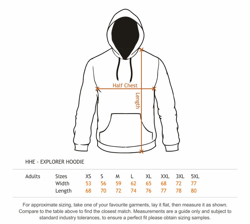 HHE - Cloke - Explorer Hoodie - 450gsm - seriously thick, seriously warm