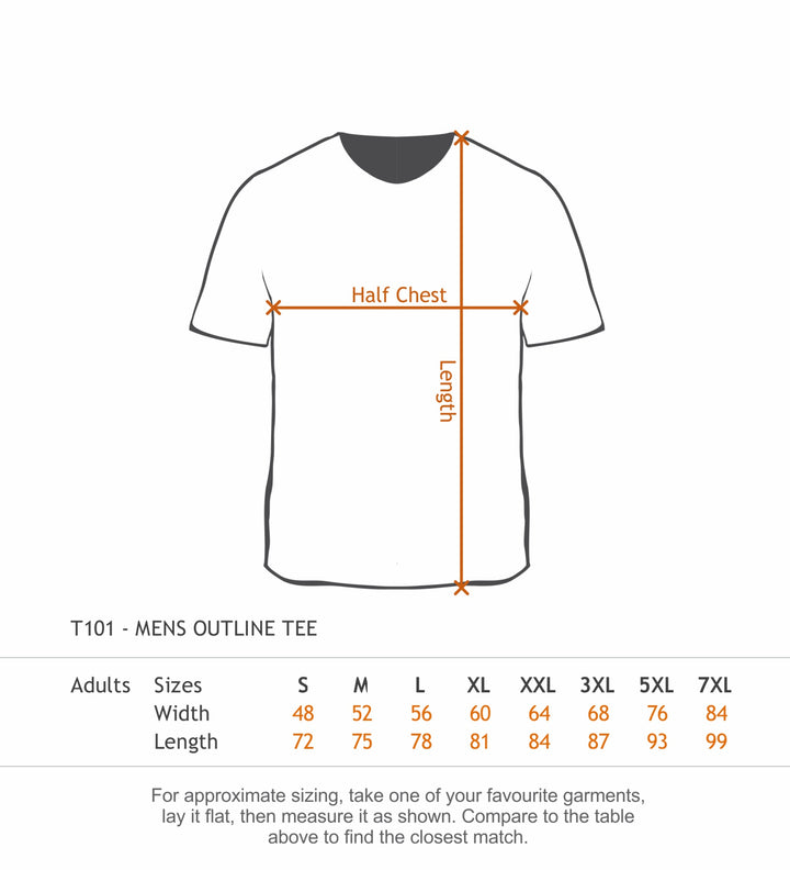 T101 - Cloke - Outline Tee - 185gsm Cotton